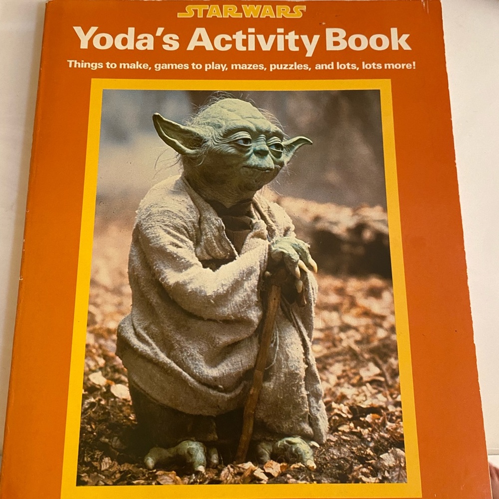 Vintage Yoda Activity book